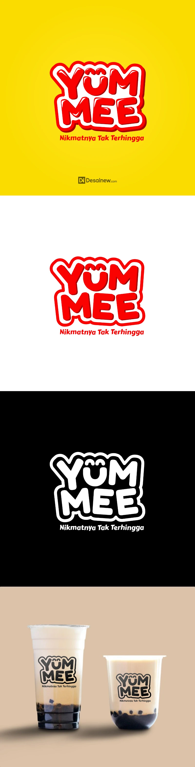 Yummee Food and Beverage Outlet Business Logo Design by Desainew Studio